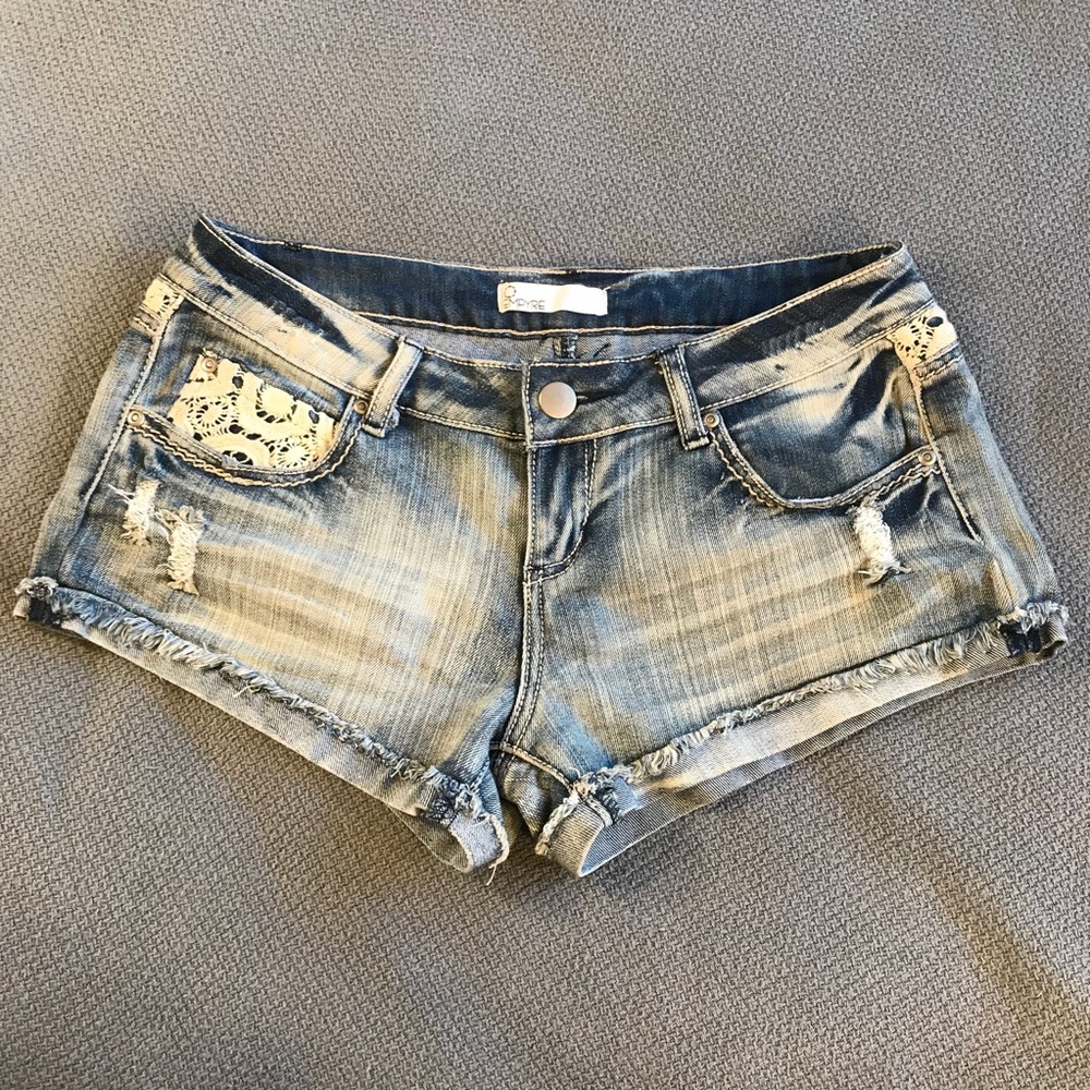 Low Rise Jean Shorts